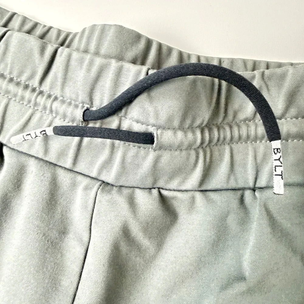 BYLT Basics Mens Active Jogger Pants Charcoal Grey Tapered Athletic Size Medium